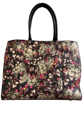 Rebecca Minkoff extra large floral canvas/leather M.A.B. tote